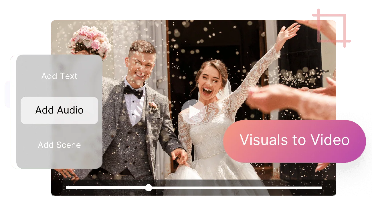 turn image to romantic ai wedding video
