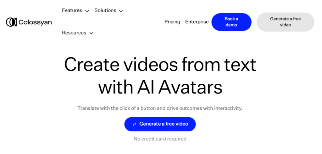 Colossyan AI video generator