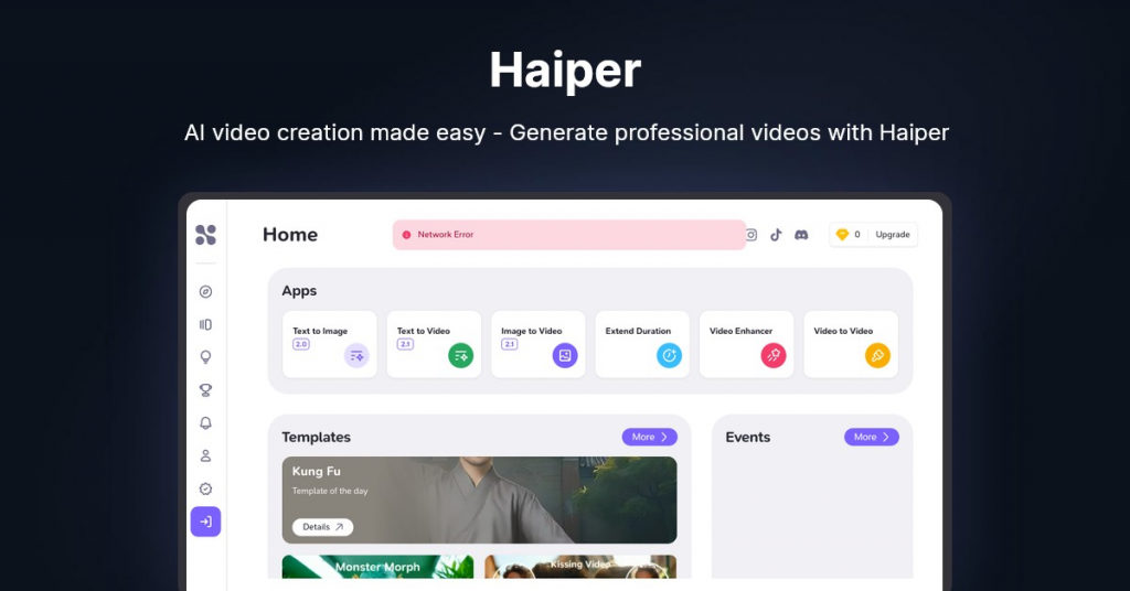 Haiper for AI text to video creation