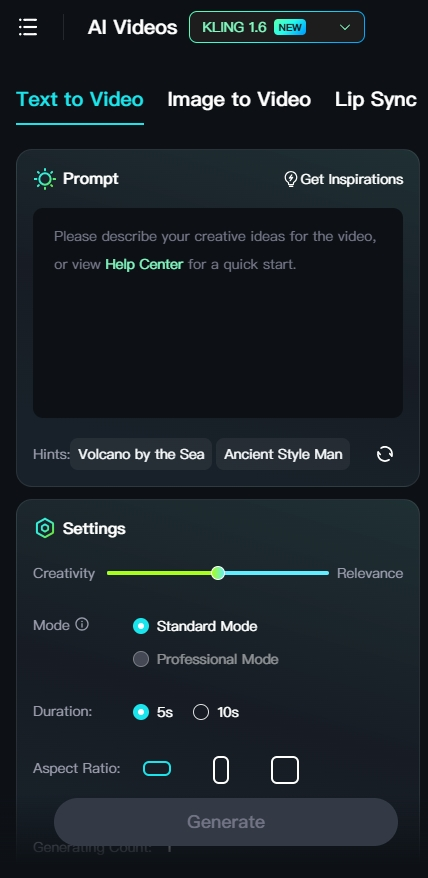 kling ai text to video