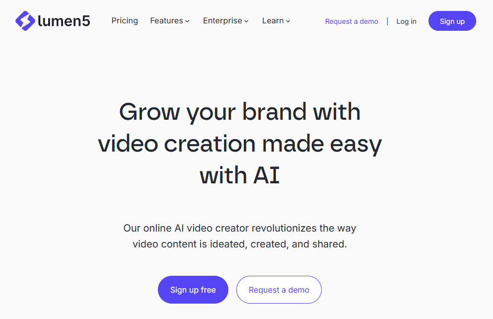 Lumen5 AI video generator