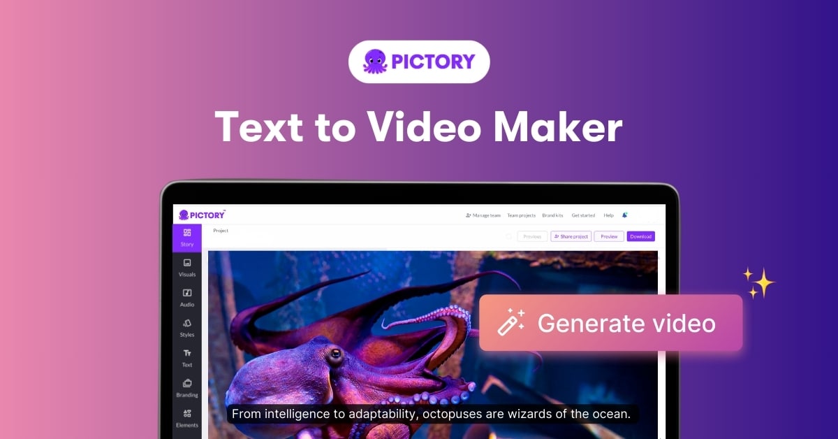 pictory - text to video ai generator