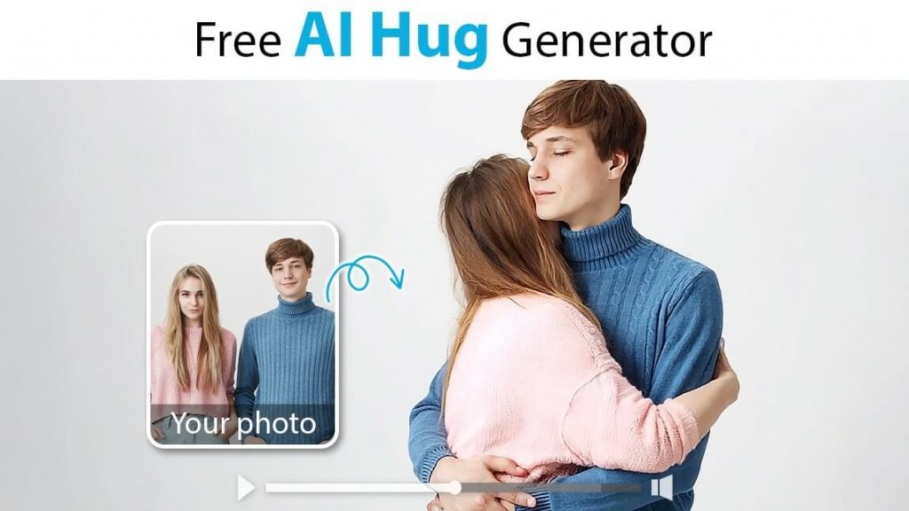 AI Hug Generator to let two people in your photo hug each other