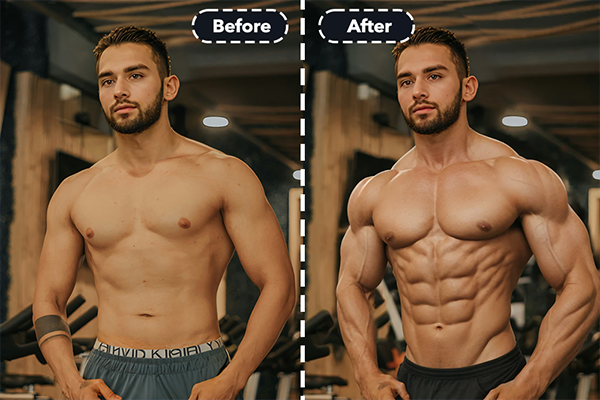 AI muscle generator