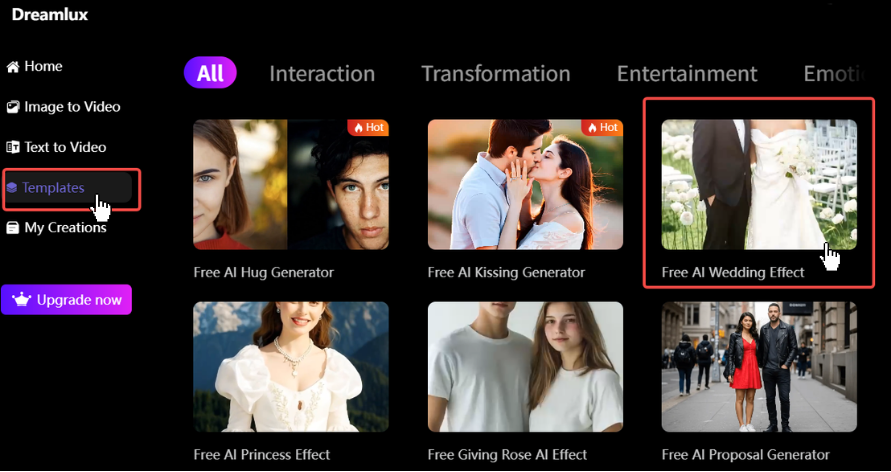 how to use ai wedding video generator with Dreamlux