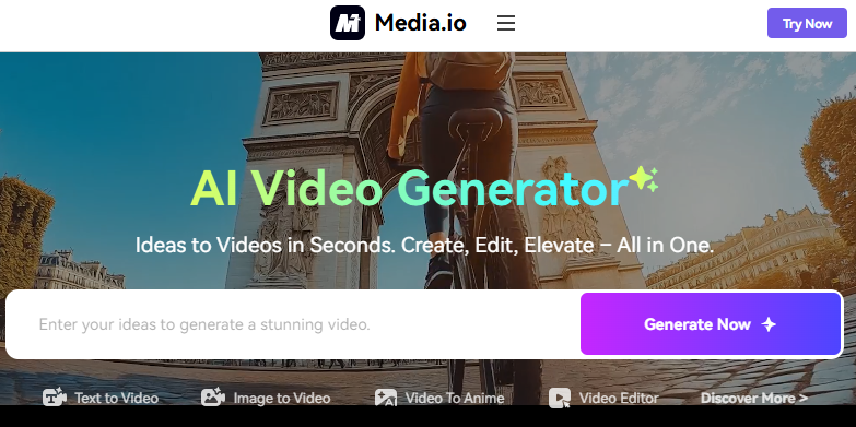 media.io AI video generator