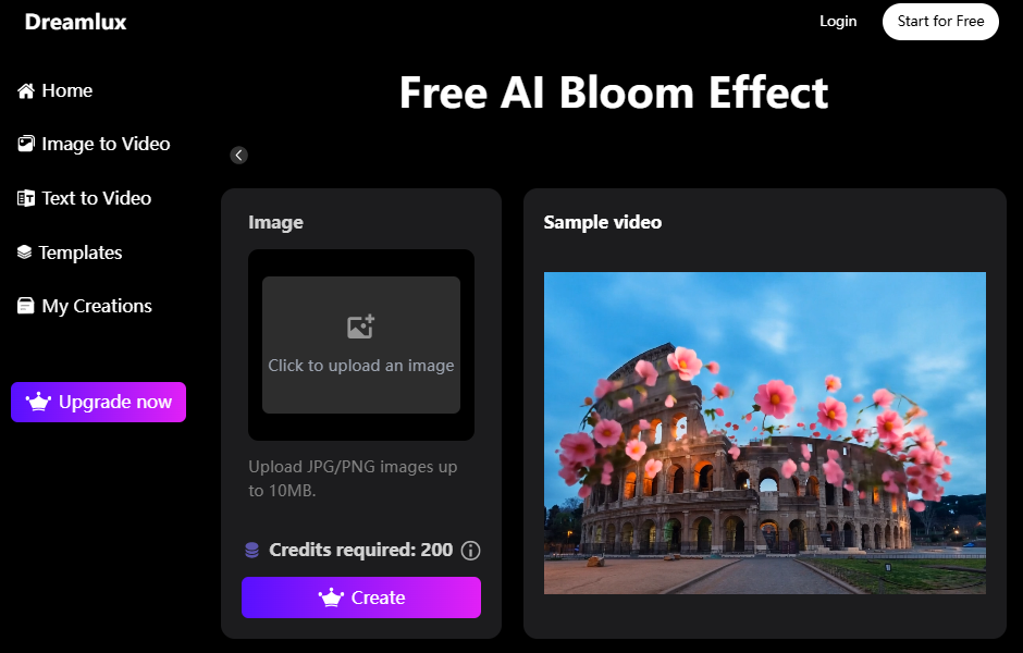 Dreamlux free AI bloom effect